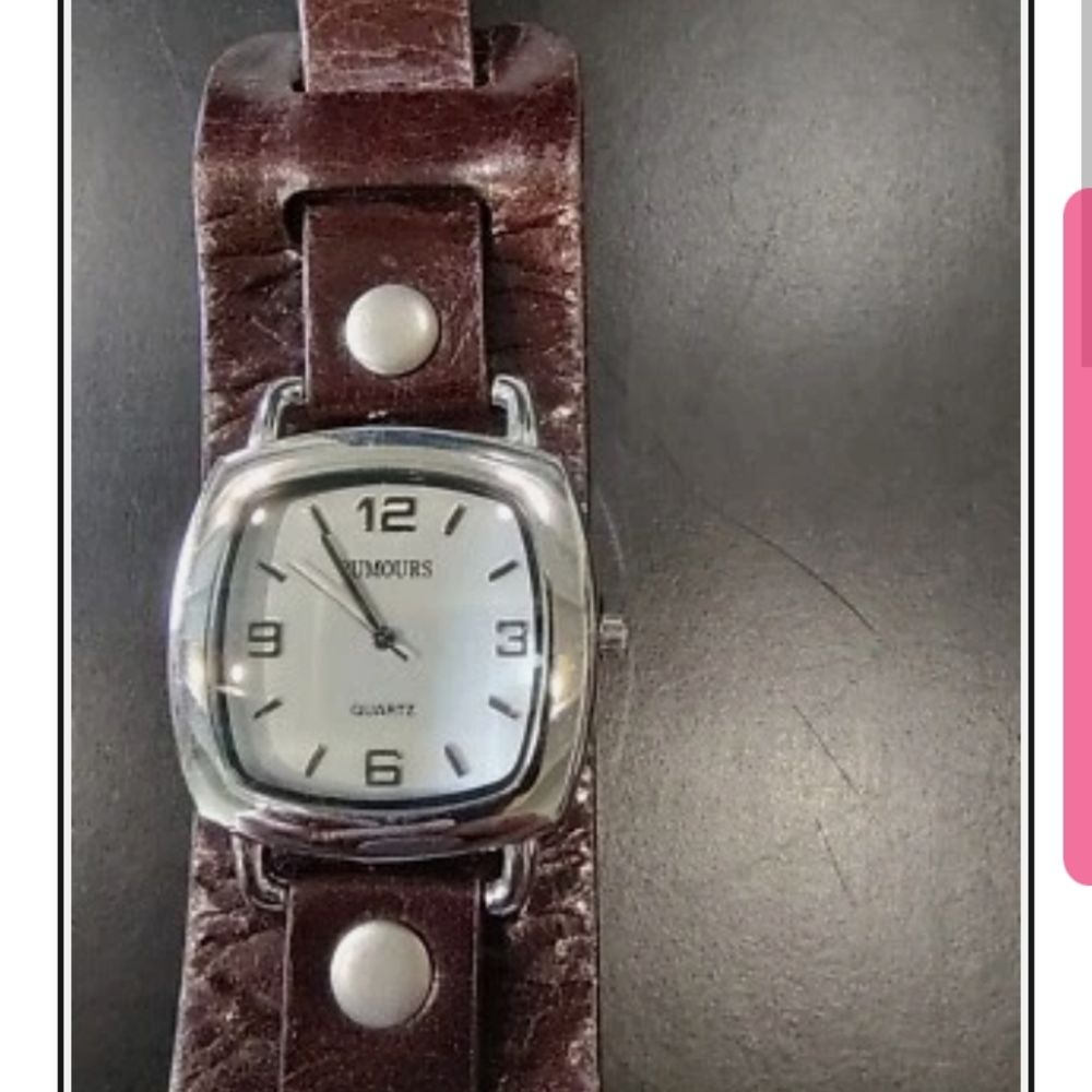 Rumours Women's Brown Leather Strap Watch
